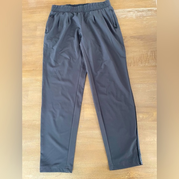 Fabletics Pants - Fabletics Grey Joggers With Side Stripe and Zipper Pockets Sz M